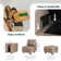 Tomario 10- Piece Upholstered U-Shaped Modular Sectional With Storage