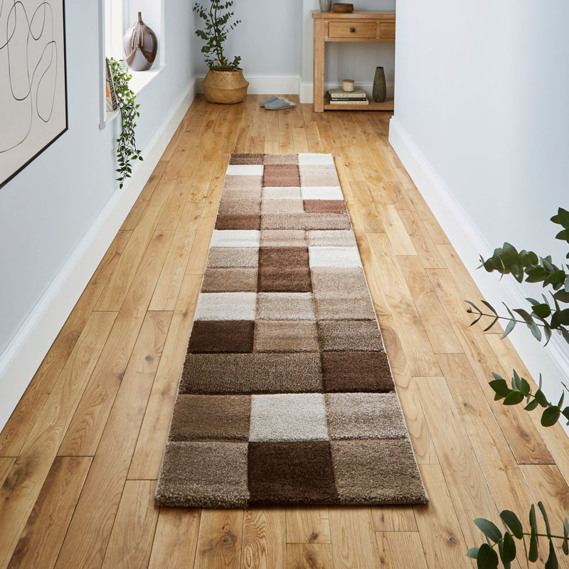 Bahnu area rug Machine Woven Runner Beige/Brown