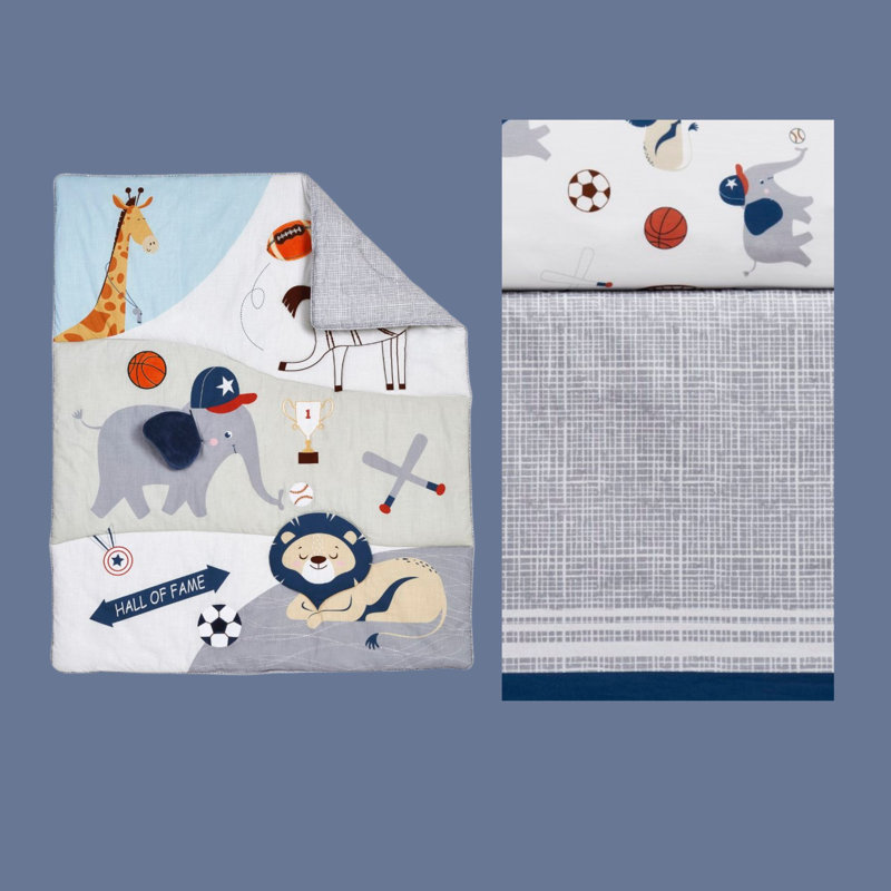 Ensemble de literie pour lit de bébé 3 pièces Oxford