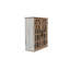 Armoire murale rétro avec portes découpées décoratives, armoire de rangement suspendue en bois rustique pour salle de bain