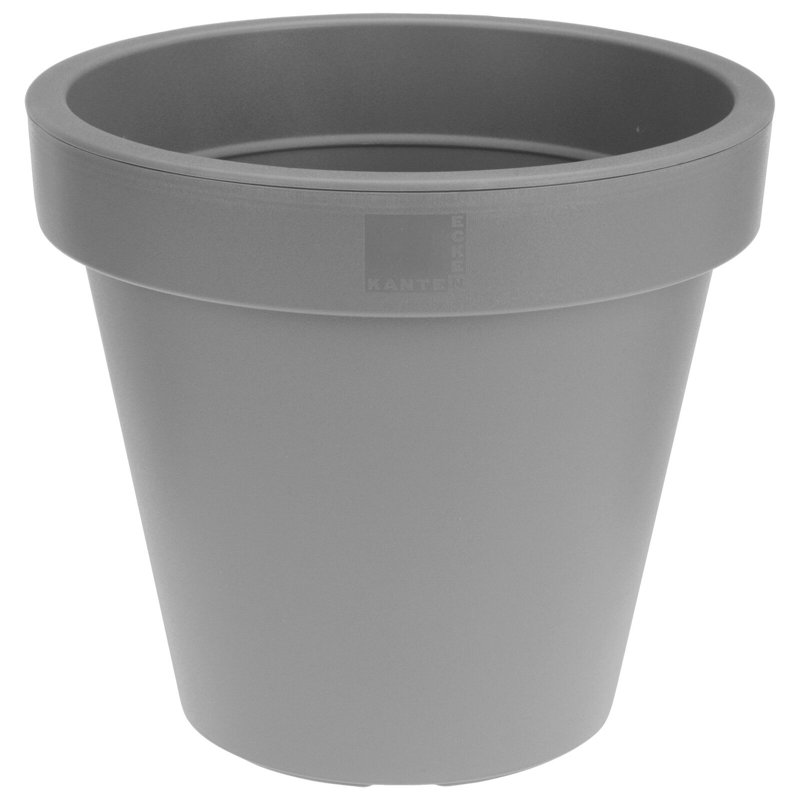 Carper Pot Planter, 30cm H x 35cm W x 35cm D, Grey