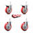 4 Piece Poly Caster Set-92145889