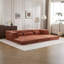 Canapé-lit convertible au sol avec conception modulaire, mousse à mémoire de forme haute densité et tissu polaire circulaire moelleux pour un confort et une flexibilité ultimes.-925968981