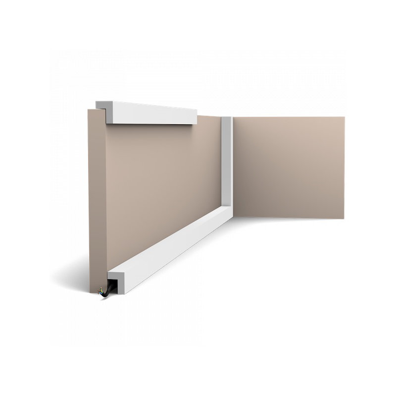 Alif 2.4cm H x 200cm W x 3cm D Urethane Chair Rail