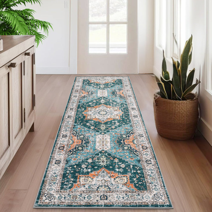 Tapis Fastury avec envers antidérapant, Tapis de couloir 2 pi x 6 pi