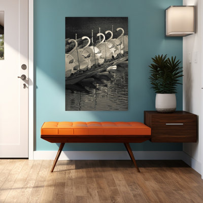 Swan Boats In A River Boston Public Garden Boston Massachusetts Usa Contemporary Art
