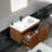 30" Wall Mounted Single Bathroom Vanity With Ceramic Top-1846480414