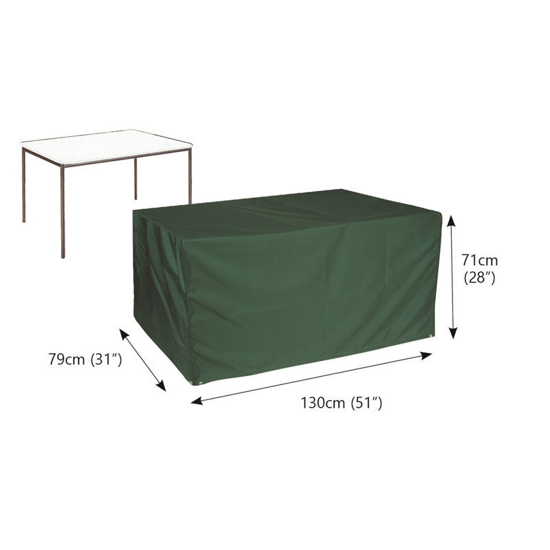 Outdoor Patio Table Cover, 21" H x 25" W x 48" D