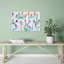 «Vibrant Cycling Scene Colorful Vibrant Contemporary City Summer», impression murale-129715073