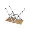 Fraser 70cm Solid Wood Rectangular Adjustable Folding Table