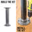 Industrial Pipe Table Legs With Round Flanges - 2 Pack-1865954036