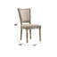 Rufus Armless Side Chair with Turned Legs in Grey