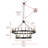 Faolan 36 - Light Wagon Wheel Chandelier