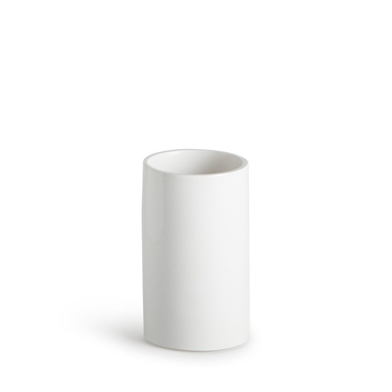 Lacquer Bath Tumbler, White