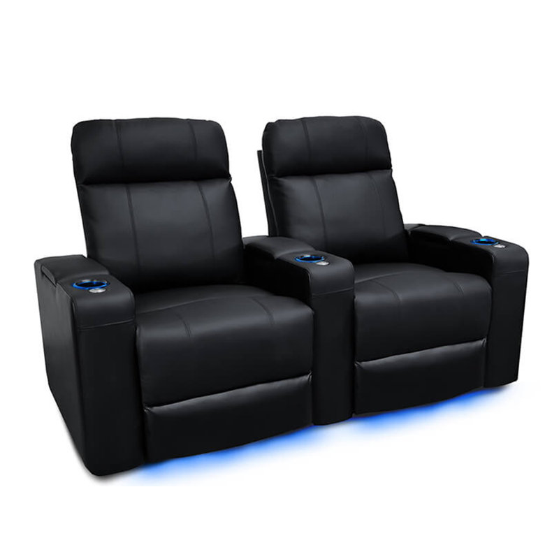 Causeuse de cinéma maison en cuir, 3