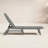 Lakeside POLYWOOD Nautical Chaise with Wheels-9706106