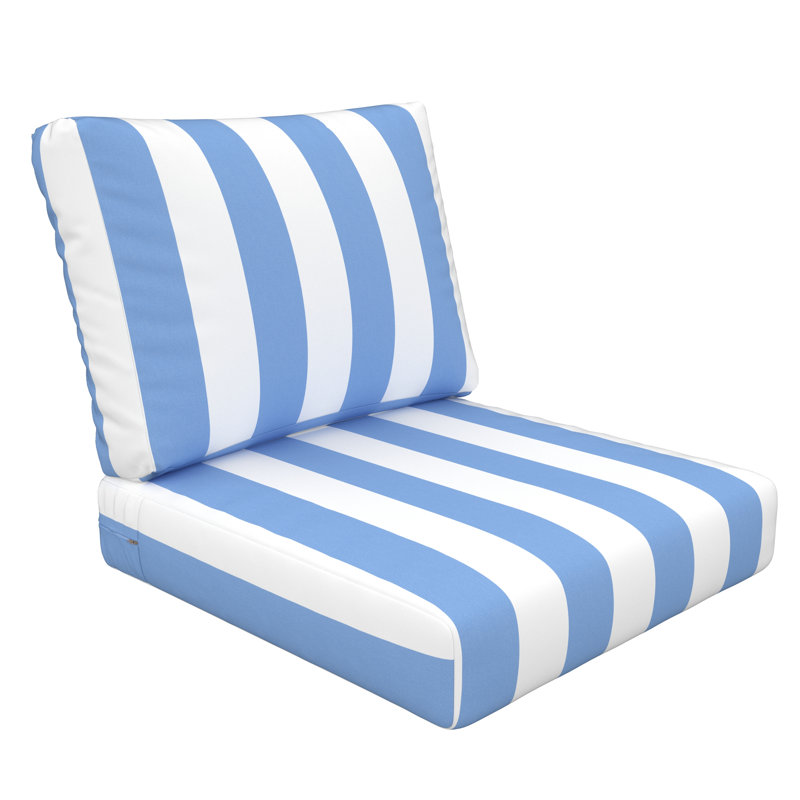 Coussin intérieur / extérieur, 25" W x 5" D, Sunbrella sauge tranquille
