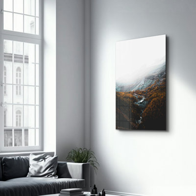 Peinture décorative en verre trempé