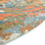 Tapis abstrait orange / bleu Octagon-86624593