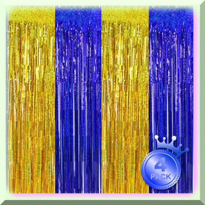 Party Magic 4 Pack Pink Fringe Backdrop Curtains