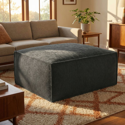 Module de repose-pieds rembourré en velours côtelé 30 po pour canapé modulaire 30 po, aucun assemblage requis