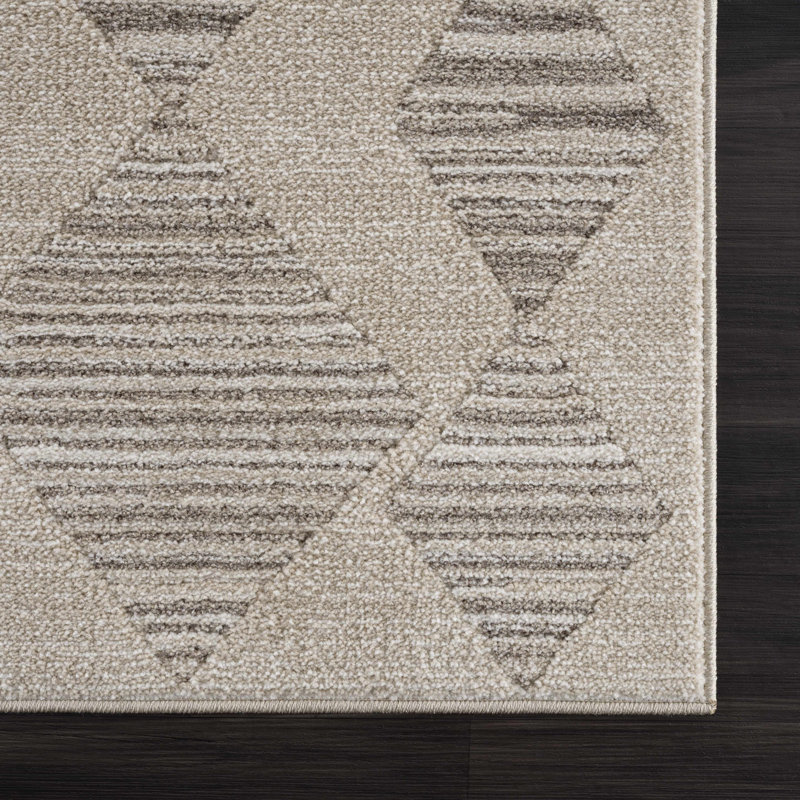 Bunns Geometric Indoor Rug, Rectangle 5'3" x 7'
