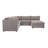 Upholstered U-Shaped Sectional Right Hand Facing