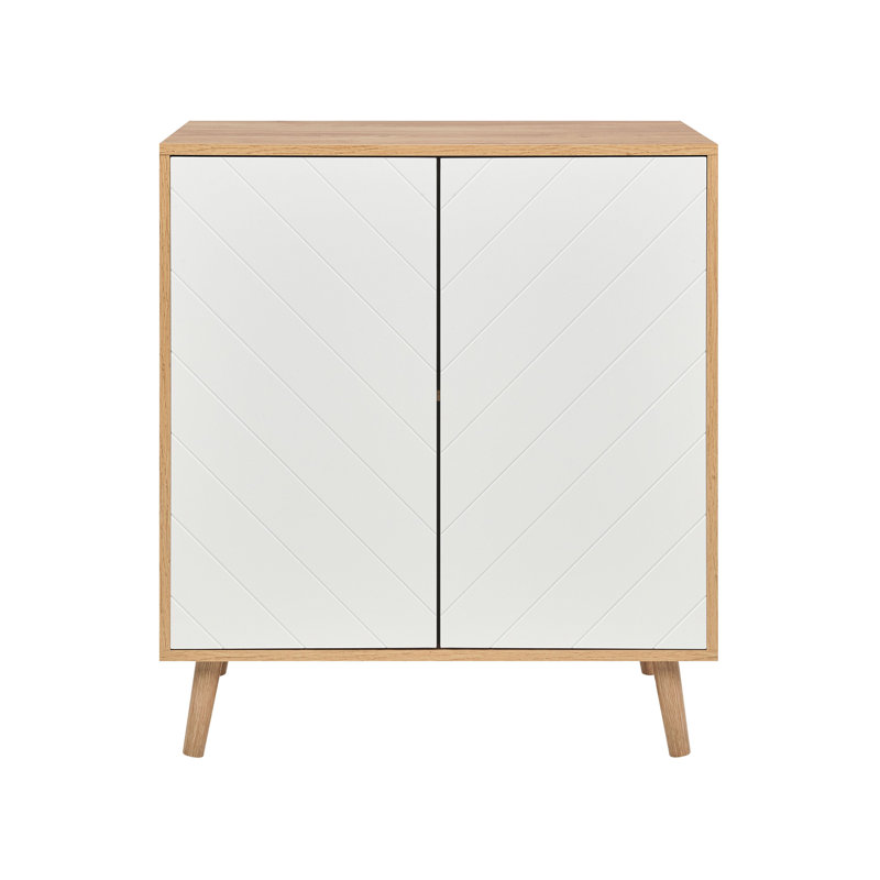 Vivan 76cm Sideboard, Light Wood/Black
