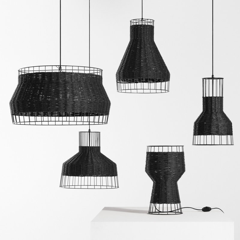 Laika 1 - Light Unique/Statement Pendant, Black, Black