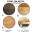 Beige et formes modernes noires - ronde abstraite, décoration murale en métal ronde-1323595264