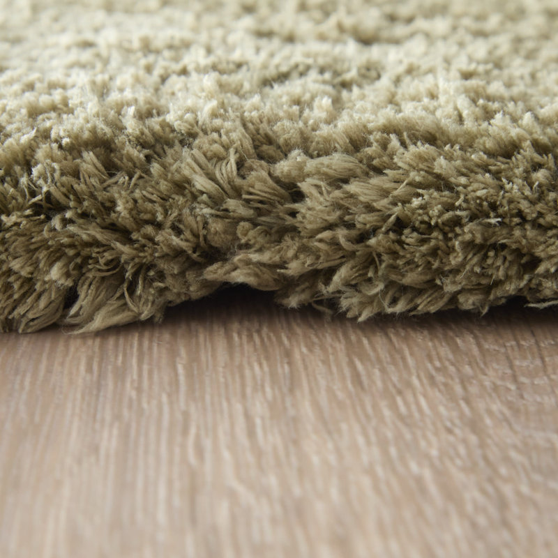 Tapis moderne uni Tula, Rectangle 10 pi x 14 pi, Vert