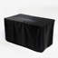 Propane Gas Fire Pit Table with Glass Wind Guard – Square Steel Outdoor Heater