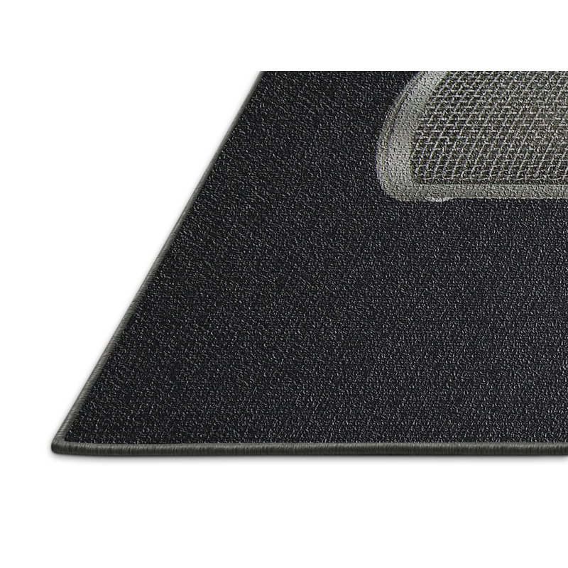 Tapis 3 zones grises microphone, Rectangle 2 pi x 5 pi