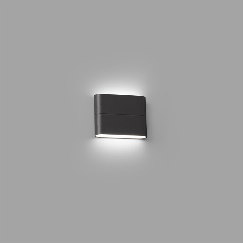 Jalonte Integrated LED Outdoor Flush Mount, Dark Grey