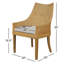 Chaise de salle à manger Kira avec coussin blanc (ensemble de 2)