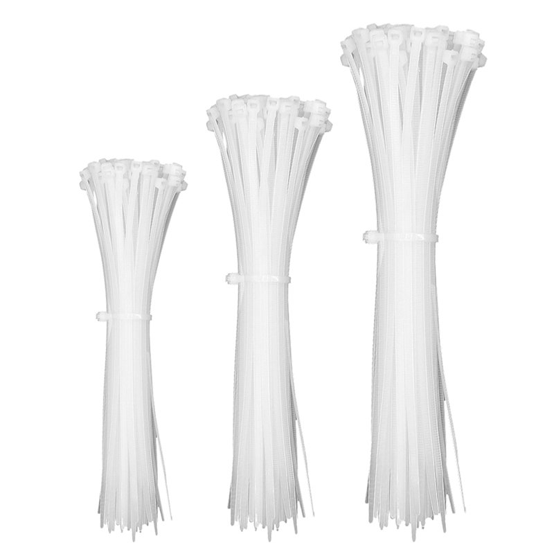 12 attaches de 50 lb pour attaches de câble robustes à fermeture à glissière en plastique auto-verrouillable (ensemble de 100