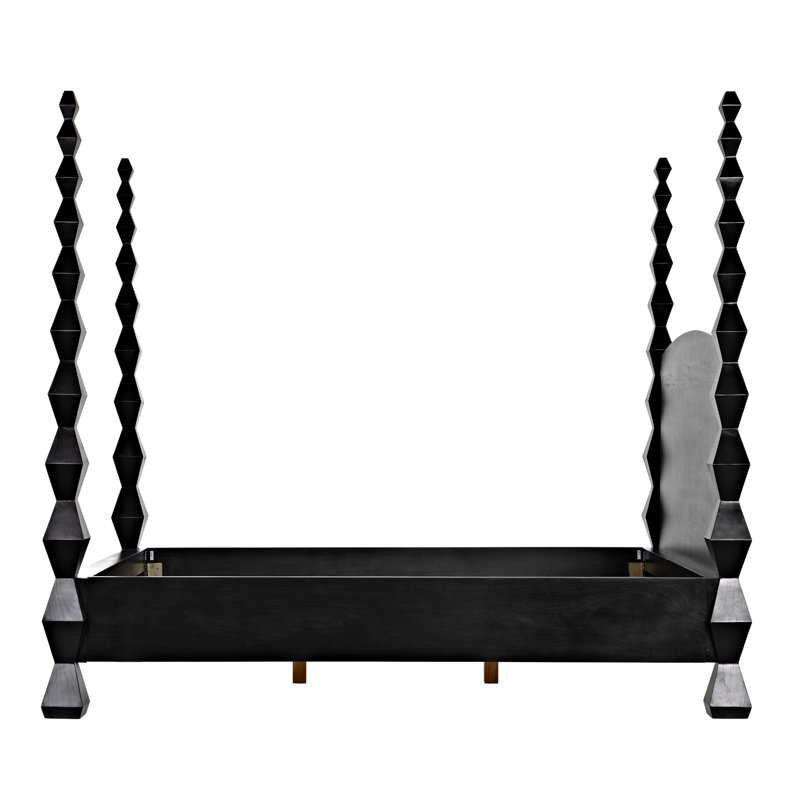 Brancusi Solid Wood Four Poster Bed, Queen