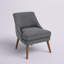 Chaise d'appoint en lin 24,8 po Laurine-68723420