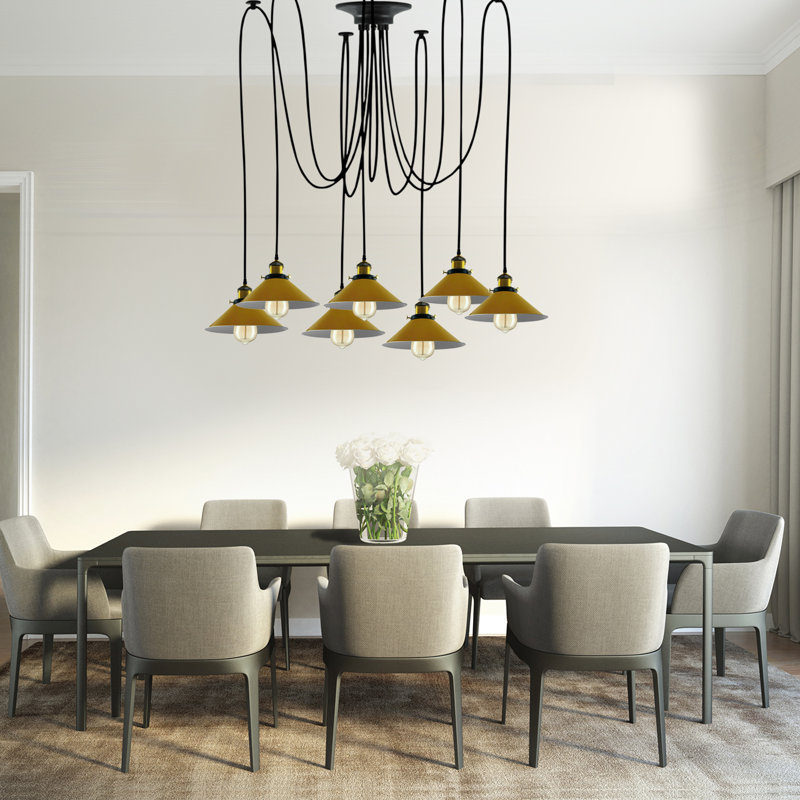 Roy 7 - Light Cluster Pendant, Yellow