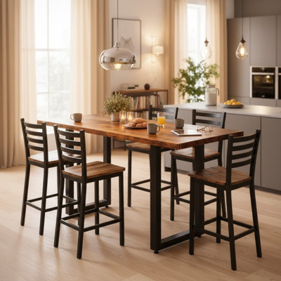 Table de bar rustique Harvest Timber Revival