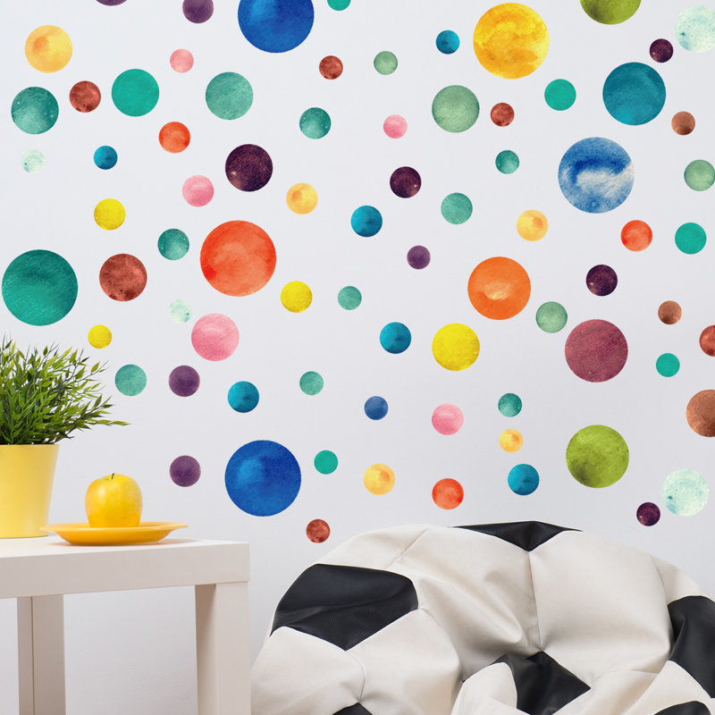 Plants & Flowers 80 - Piece Wall Sticker / Decal, Rainbow