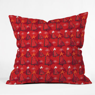 Christmas Trees Throw Pillow