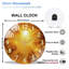 Horloge murale en verre Cracked Golden