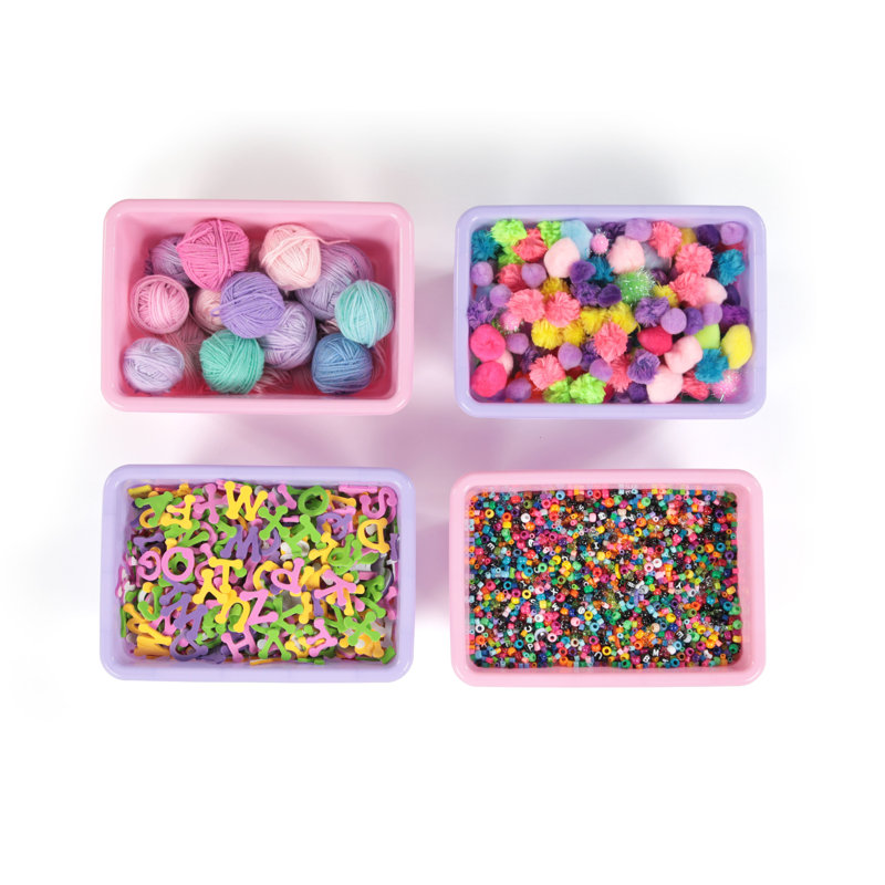 Isabelle & Max™ Plastic Bin, Double, Pink/Purple