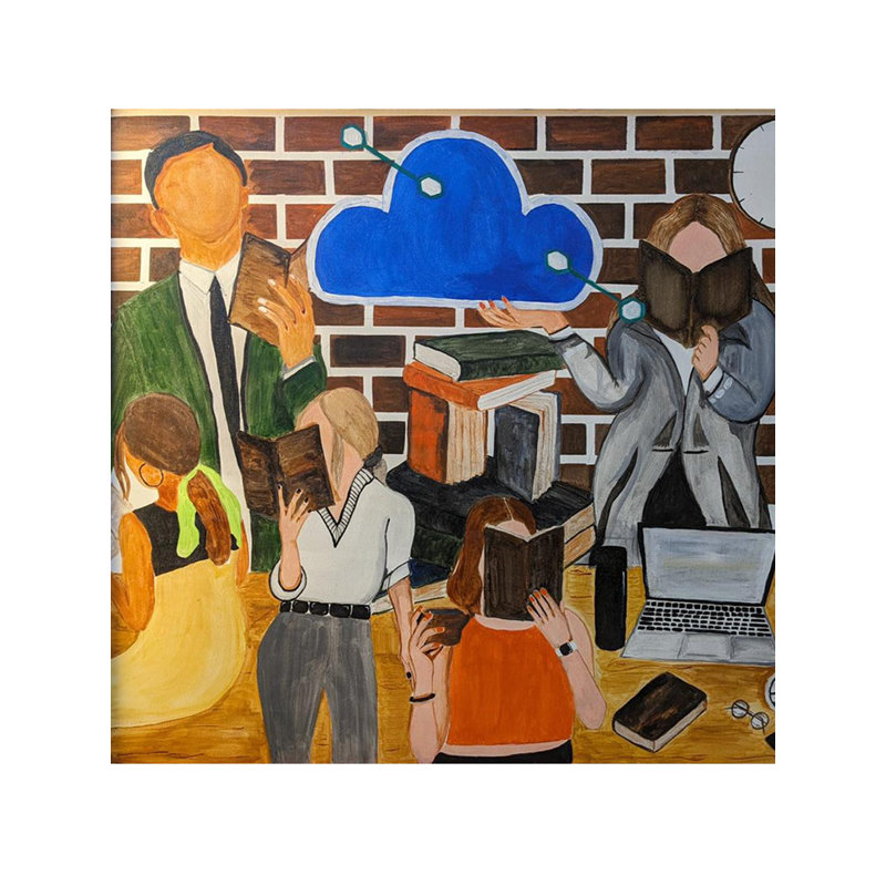 Leçon de vie | Acrylique sur toile | Par Rajeswari Swaminathan