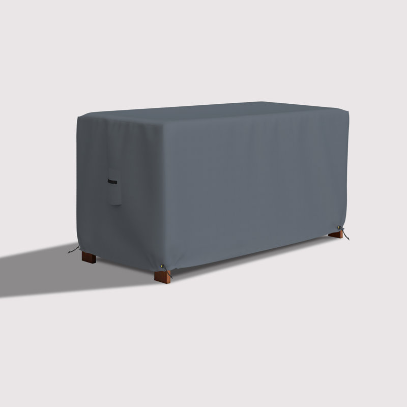 Devoko Heavy-Duty Waterproof Rectangle Ottoman Outdoor Deck Box Cover, DecksploreOutdoor Rectangle Storage Box Bench Patio Deck Box Cover