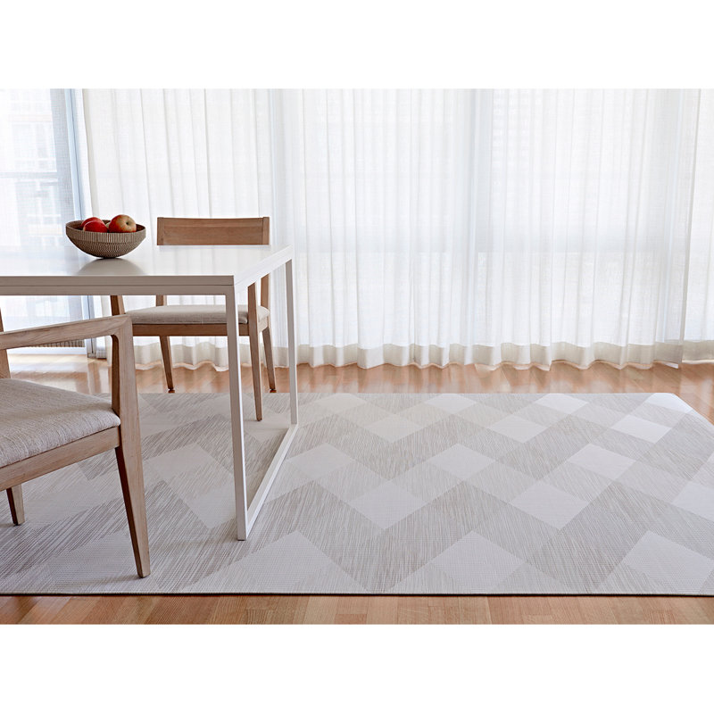Signal Geometric Vinyl Indoor / Outdoor Area Rug, Rectangle 59 x 92cm