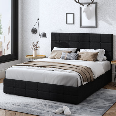 Lit plateforme tapissier Andam