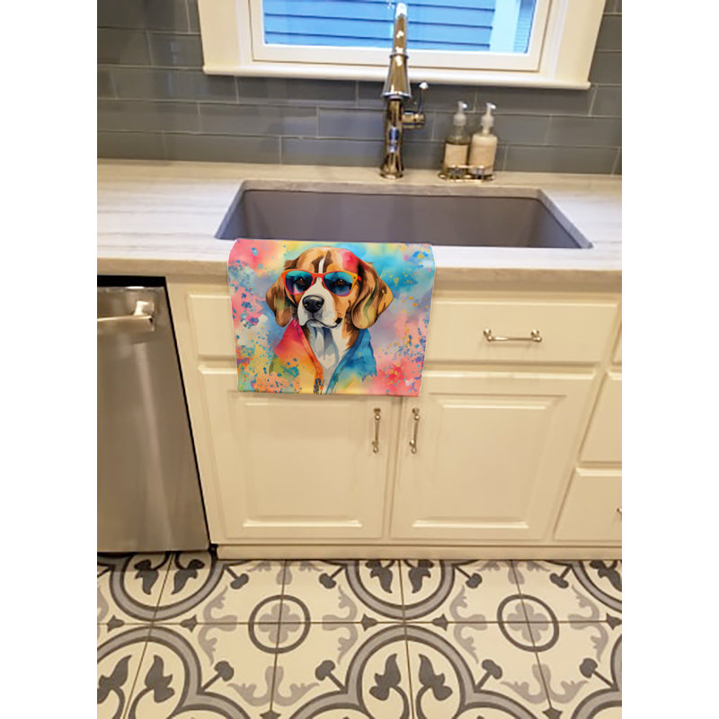 Beagle Hippie Dawg Kitchen Towel