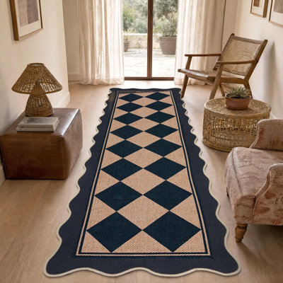 Tapis festonné intérieur / extérieur Scalloped